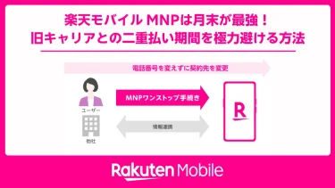 楽天モバイル MNPは月末が最強！ 旧キャリアとの二重払い期間を極力避ける方法